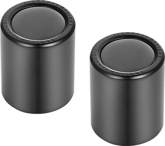 Figurati Smooth Black Medium Magnetic Docking Hardware Covers for Harley