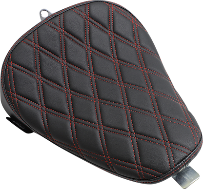 Drag Specialties Bobber Red Double Diamond Solo Seat 2010-2022 Harley Sportster