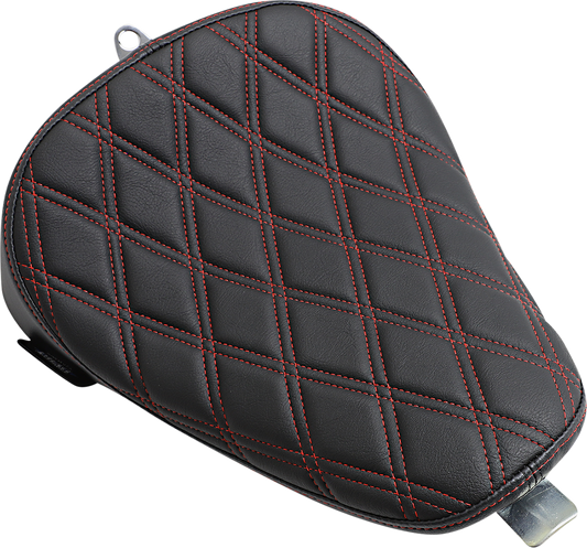 Drag Specialties Bobber Red Double Diamond Solo Seat 2010-2022 Harley Sportster