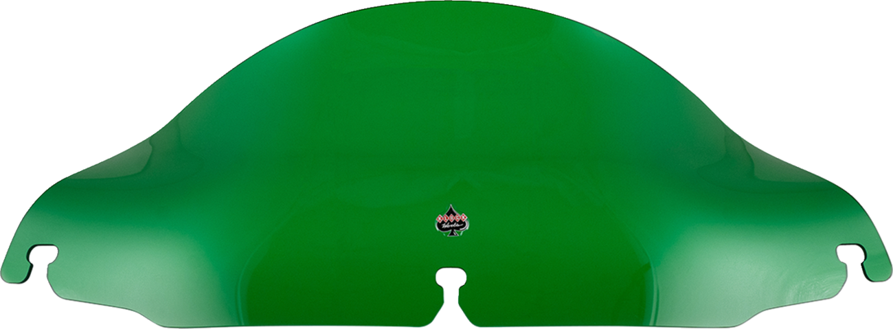 Klock Werks Kolor Flare 6.5" Green Windshield for 1996-2013 Harley Touring FLHT