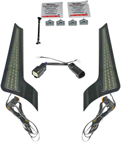 Custom Dynamics Smoke Lens LED Fascia Panel Lights 2010-2013 Harley Touring FLHX
