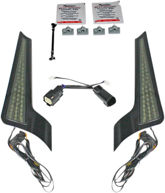 Custom Dynamics Smoke Lens LED Fascia Panel Lights 2010-2013 Harley Touring FLHX