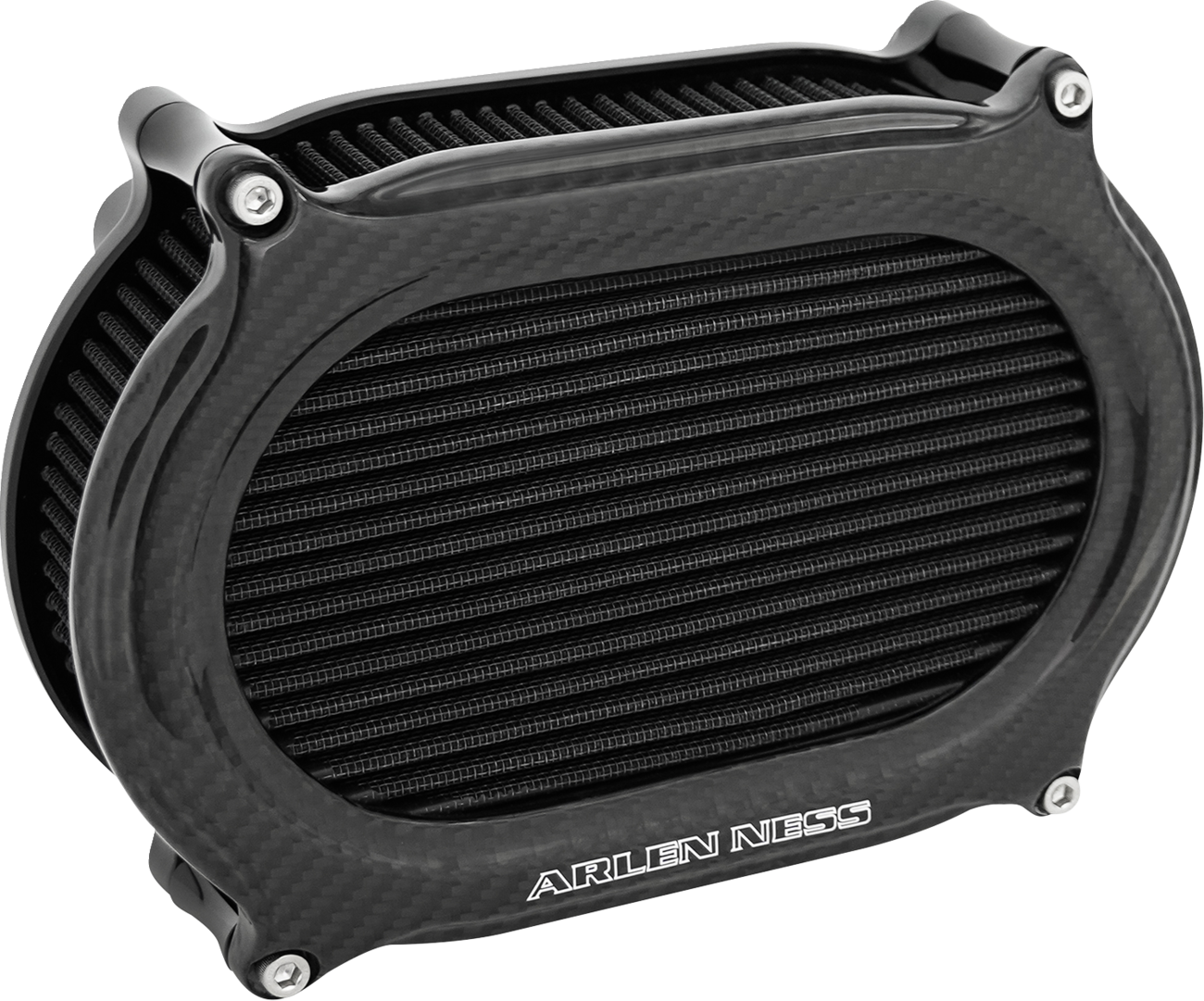 Arlen Ness Oval Stage 2 Carbon Air Filter Kit for 2017-25 Harley Touring Softail