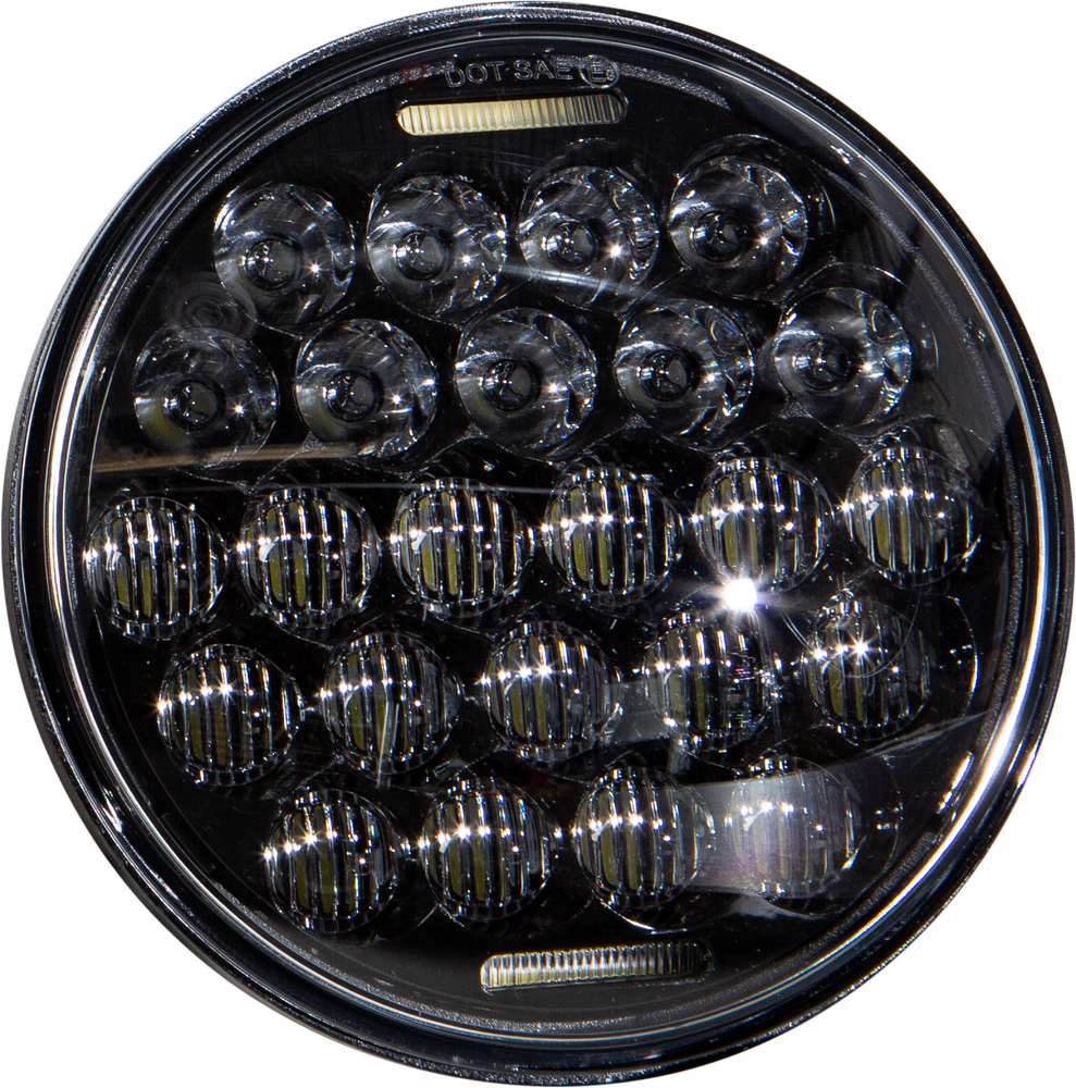 Harddrive Black 5-3/4" LED 75W Universal Motorcycle Headlight Harley Davidson