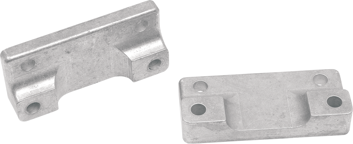 Drag Specialties Raw Front Fender Adapters 80-13 Harley Touring FLHT FLHX FLT