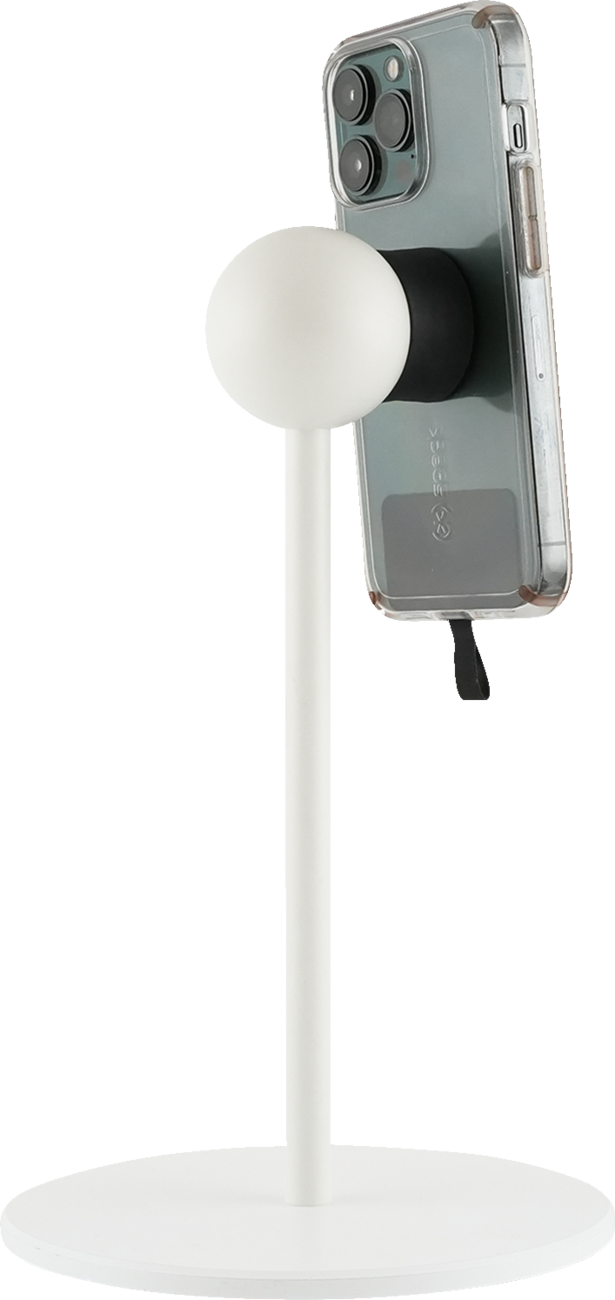 Klock Werks iOstand 9.75" White Universal Magnetic Tablet Phone Mount Stand