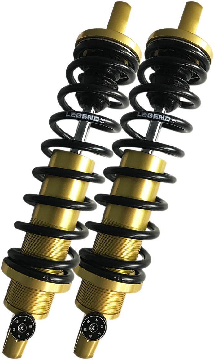 Legend Revo-A Gold 12" Standard Rear Shocks 1991-2017 Harley Dyna FXD FXDB FXDL