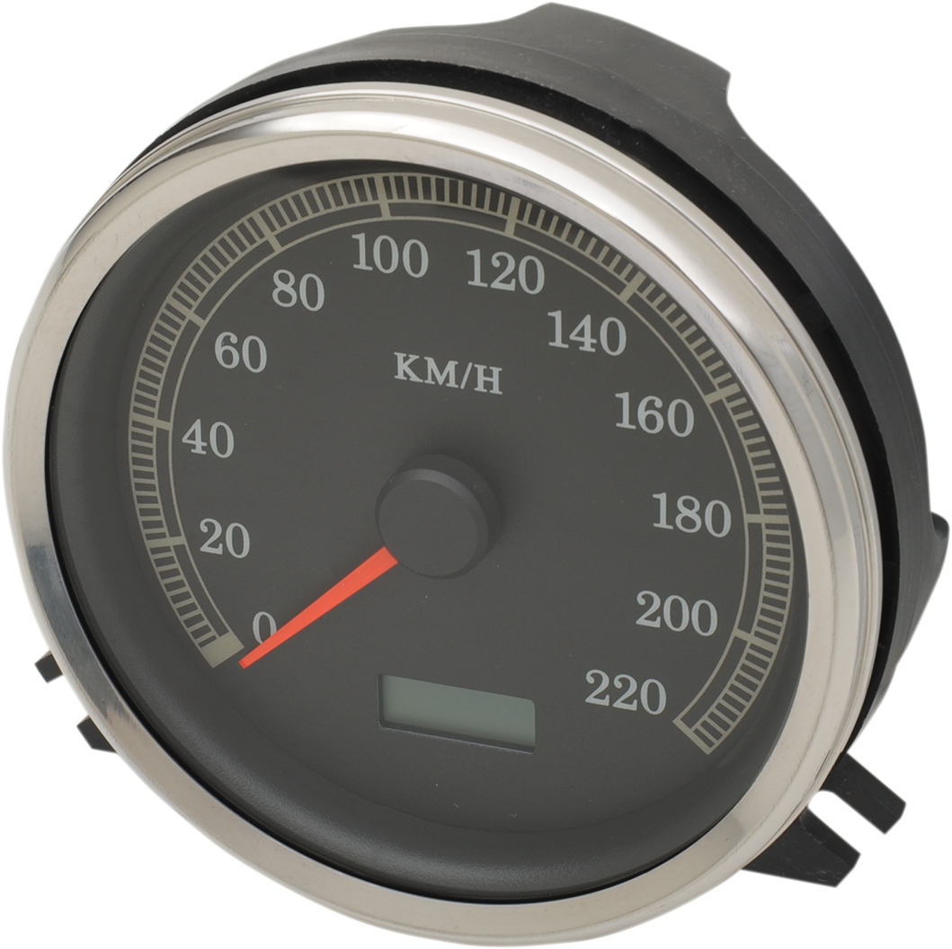 Drag Specialties Electronic KMH Speedometer for 1996-2003 Harley Touring Softail