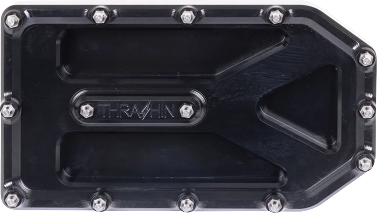 Thrashin Supply Black Aggressor Brake Pedal Pad for 1999-2025 Harley Touring
