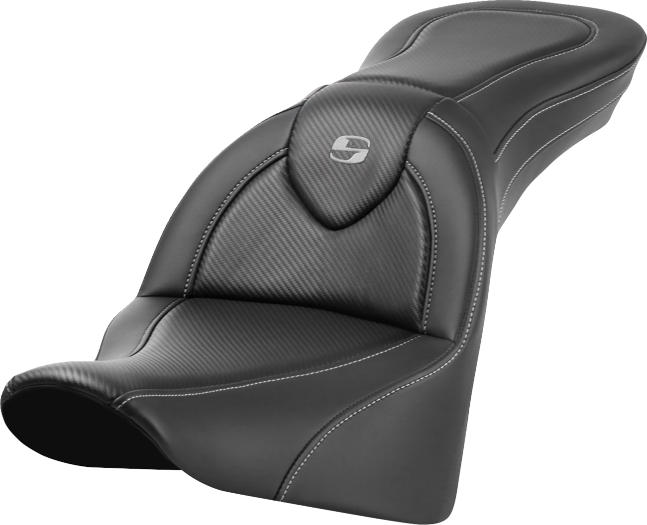 Saddlemen Roadsofa Carbon Fiber Gel Seat fits 2018-2025 Harley Softail Heritage