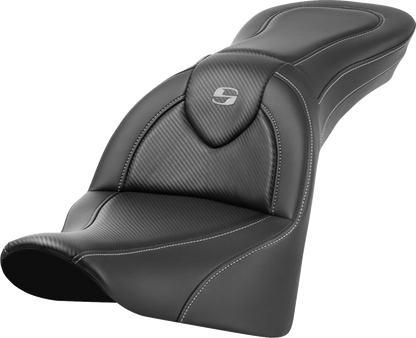 Saddlemen Roadsofa Carbon Fiber Gel Seat fits 2018-2026 Harley Softail Heritage