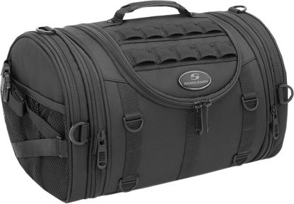 Saddlemen Black Textile Mesh R1300LXE Tactical Motorcycle Rack Bag for Harley