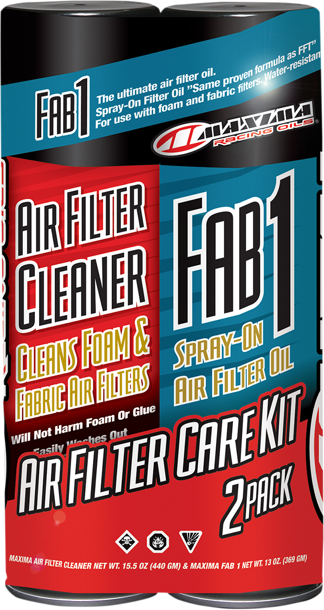 Maxima Aerosol Spray Universal Motorcycle Offroad Snowmobile Air Filter Care Kit