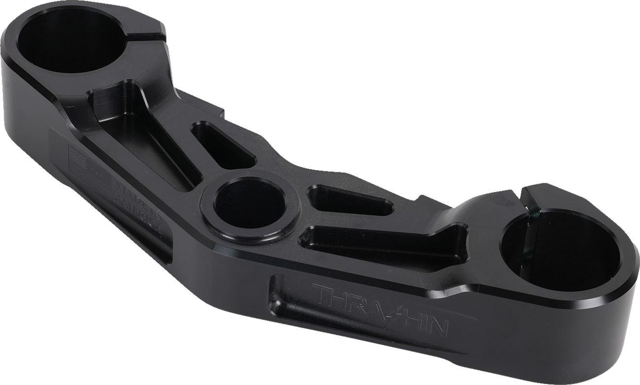 Thrashin Supply Black Bottom Triple Tree for 2024 Harley Road Glide FLTRX