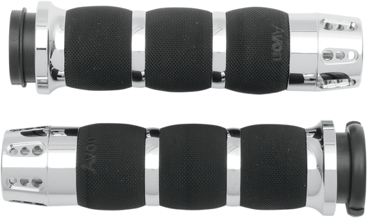 Avon Gatlin Air Cushion TBW 1" Hand Grips for 2008-2024 Harley Touring Softail