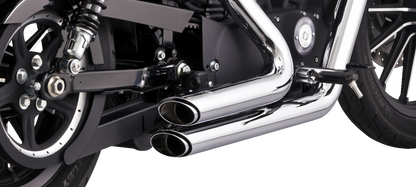 Vance & Hines Chrome Shortshots Staggered Exhaust System 14-22 Harley Sportster