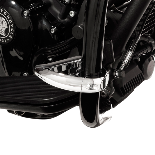 Ciro Chrome 1-1/4" Universal Motorcycle Front Engine Guard Highway Bar Toe Rest