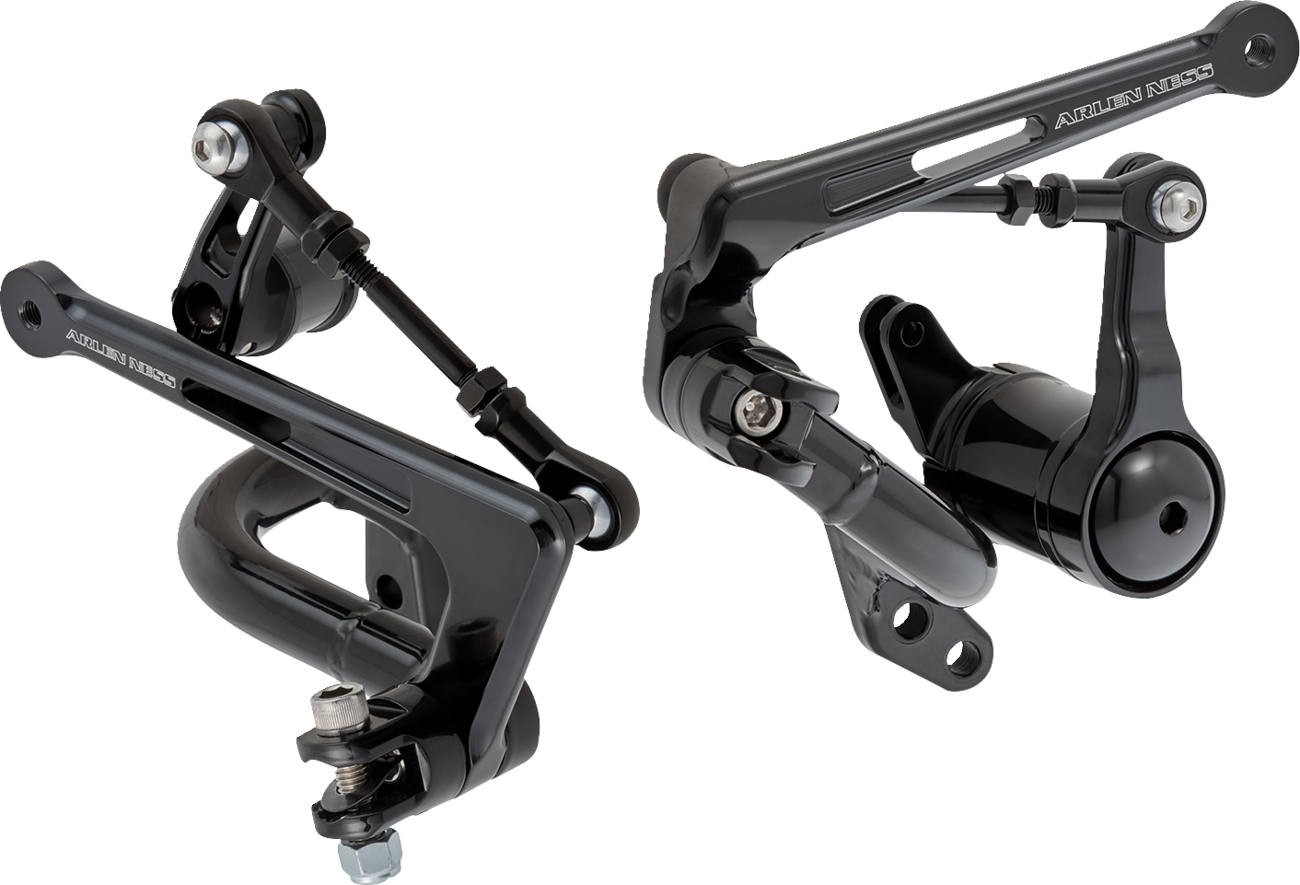 Arlen Ness Black Mid Control Kit for 2000-2007 Harley Road Glide Bagger 420-129