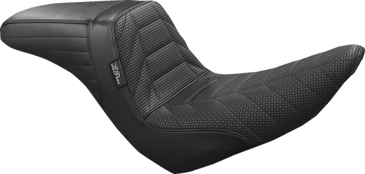 Le Pera Kickflip Track Pleat Seat fits 2018-2025 Harley Softail Low Rider FXLRST