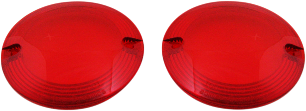 Custom Dynamics Probeam Pair Red Turn Signal Flat Lens for Harley Davivdson