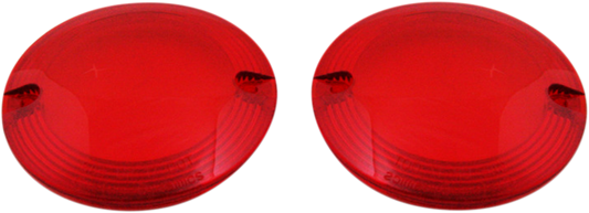 Custom Dynamics Probeam Pair Red Turn Signal Flat Lens for Harley Davivdson
