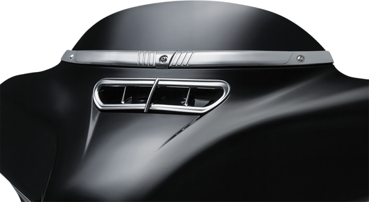 Kuryakyn Tri Line Chrome Fairing Windshield Trim 2014-2020 Harley Touring KUR2631
