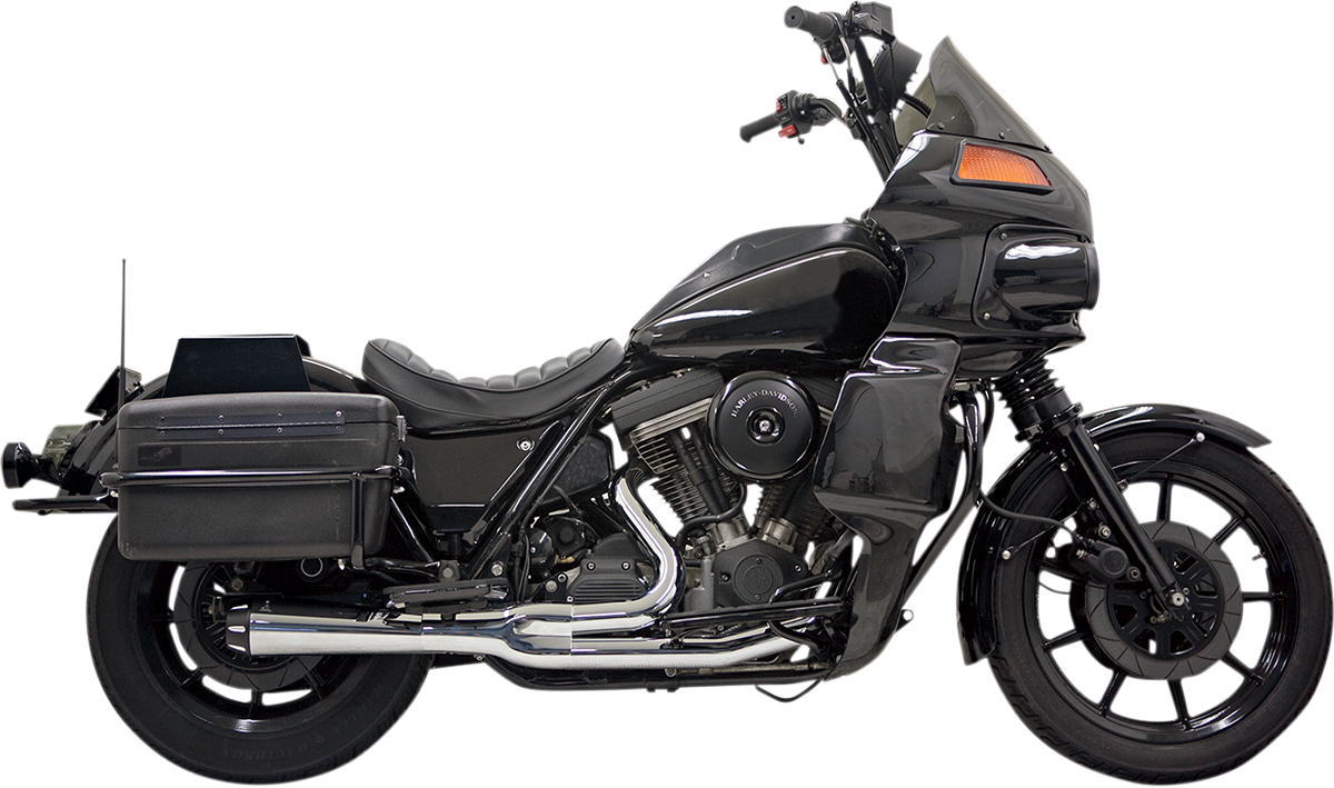 Bassani Road Rage II Chrome 2-1 Motorcycle Exhaust for 1987-2000 Harley FXR FXRT