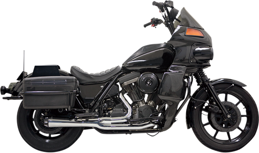 Bassani Road Rage II Chrome 2-1 Motorcycle Exhaust for 1987-2000 Harley FXR FXRT