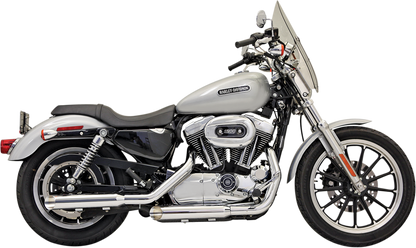 Bassani Firepower Chrome 3" Slip on Exhaust Mufflers 04-13 Harley Sportster XL