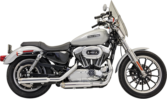 Bassani Firepower Chrome 3" Slip on Exhaust Mufflers 04-13 Harley Sportster XL