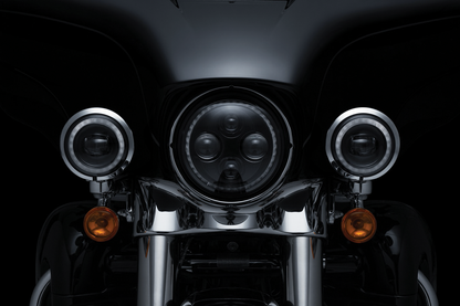 Kuryakyn 2466 4 1/2" Orbit Vision LED Passing Spot Lamps Spotlights for Harley