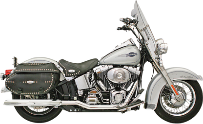 Bassani Power Curve True Dual Exhaust Headpipes fits 2007-2017 Harley Softail
