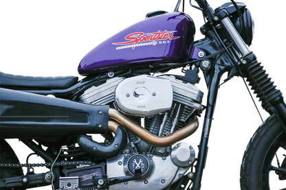 S&S Chrome Stealth Tribute Two Throat Intake Air Cleaner Filter Cover for Harley