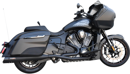 Bassani Black 2 into 2 True Dual Exhaust System 20-21 Indian Challenger Limited