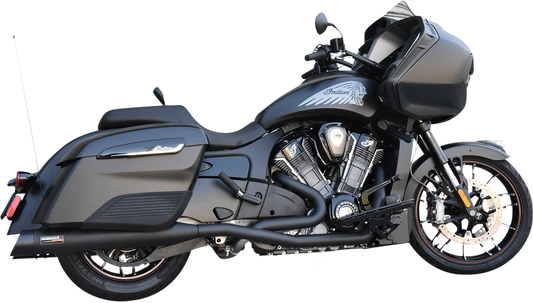 Bassani Black 2 into 2 True Dual Exhaust System 20-21 Indian Challenger Limited