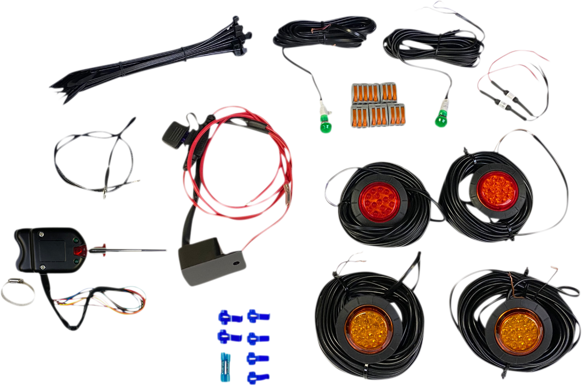 Custom Dynamics Universal ATV UTV Offroad Amber Red LED Turn Signal Kit & Switch