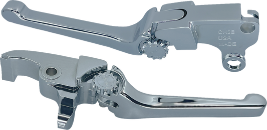 PSR Anthem Chrome Adjustable Clutch Brake Lever Set 2023-2024 Harley Touring