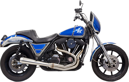 Bassani Road Rage III Stainless 2:1 Exhaust 1984-2000 Harley FXR FXRT FXRS FXRC