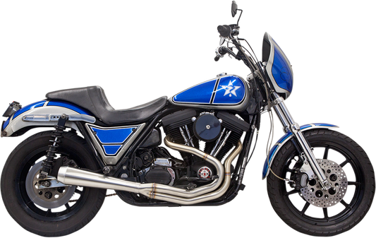 Bassani Road Rage III Stainless 2:1 Exhaust 1984-2000 Harley FXR FXRT FXRS FXRC