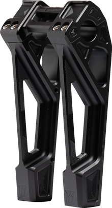 Kodlin Fastback Black 8" Straight Motorcycle Handlebar Risers for Harley K55128
