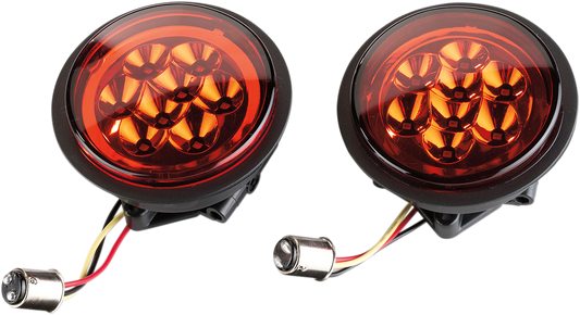 Moose Utility Red Rear LED UTV Side by Side Taillights 2011-22 Can-Am Commander