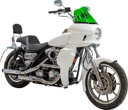 Klock Werks Kolor Flare 12.5" Green Windshield fits Saddlemen S-RT Mini Fairing