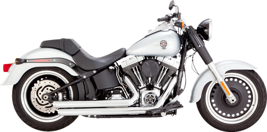 Vance & Hines Big Shots Staggered Chrome Exhaust System for 86-09 Harley Softail