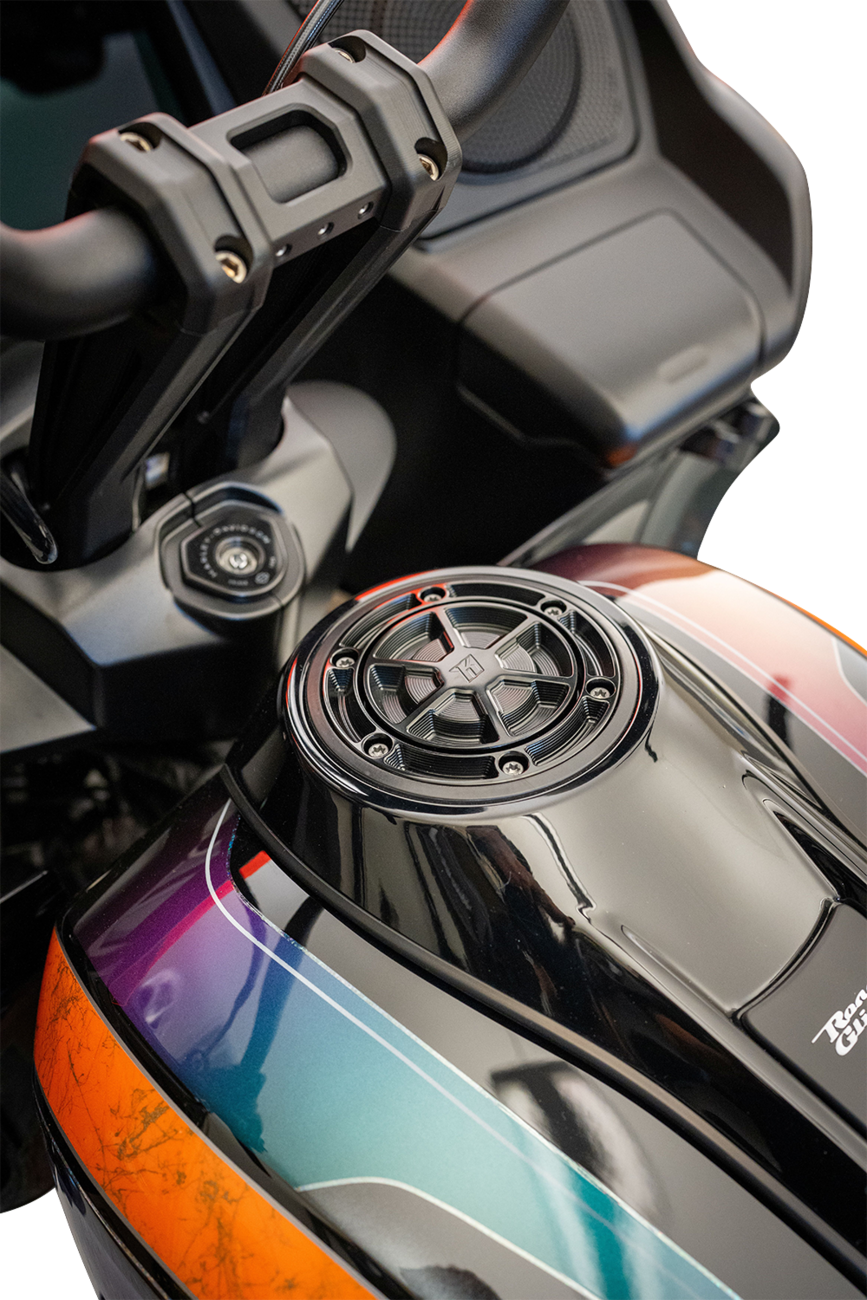 Kodlin Ascent Pro Black Gas Fuel Cap fits 2023-2026 Harley Road Street Glide