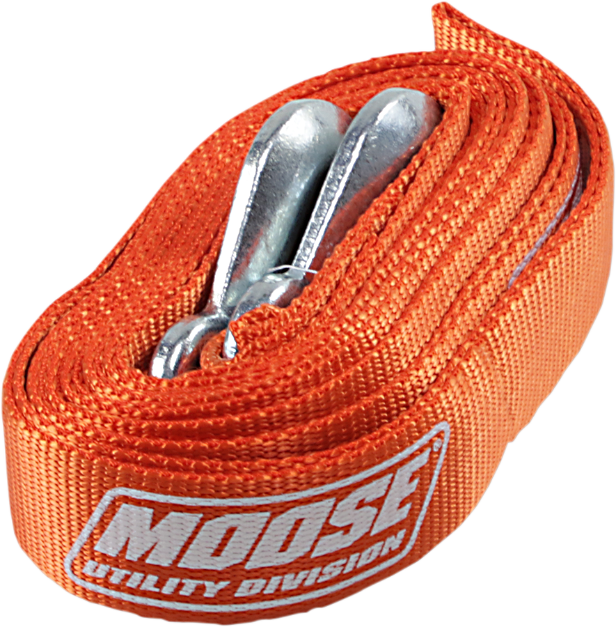 Moose Utility Orange 15' Universal ATV UTV 10,000-lb Heavy Duty Tow Strap