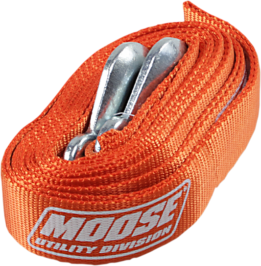 Moose Utility Orange 15' Universal ATV UTV 10,000-lb Heavy Duty Tow Strap