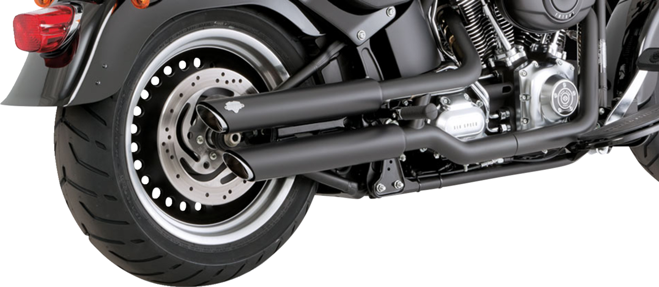Vance & Hines Twin Slash 3" PCX Mufflers fits 2010-2017 Harley Softail Fat Boy