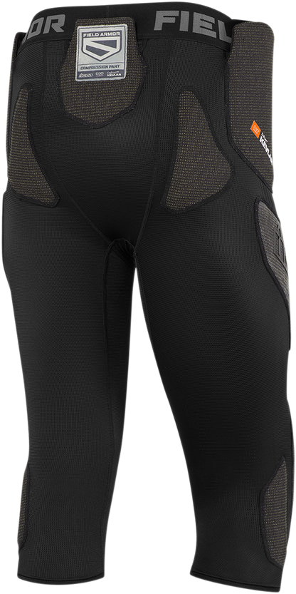 Icon Mens Black Field Armor Textile Motorcycle Riding Racing Compression Pants