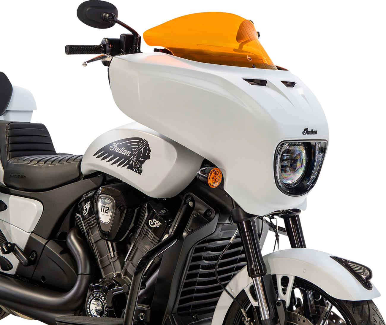 Klock Werks 9" Orange Ice Flare Windshield for 2025-2026 Indian Powerplus Models