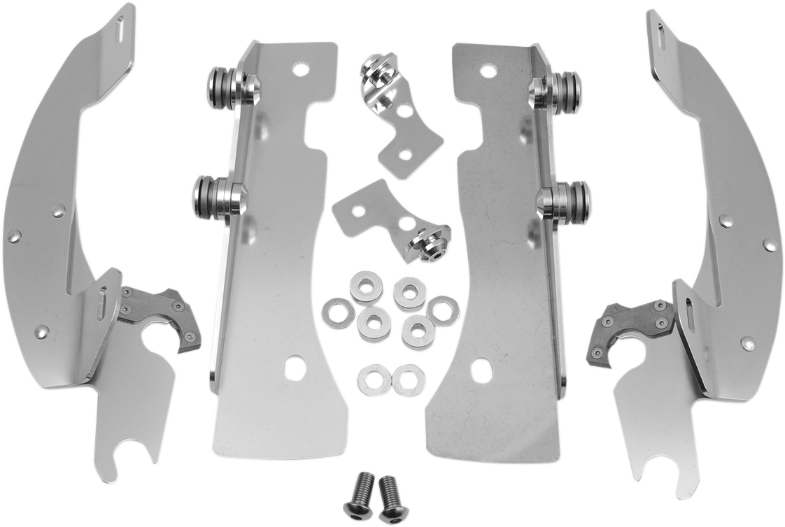 Memphis Shades Polished Batwing Fairing Mount Kit 1999-2014 Yamaha XV 1600 1700